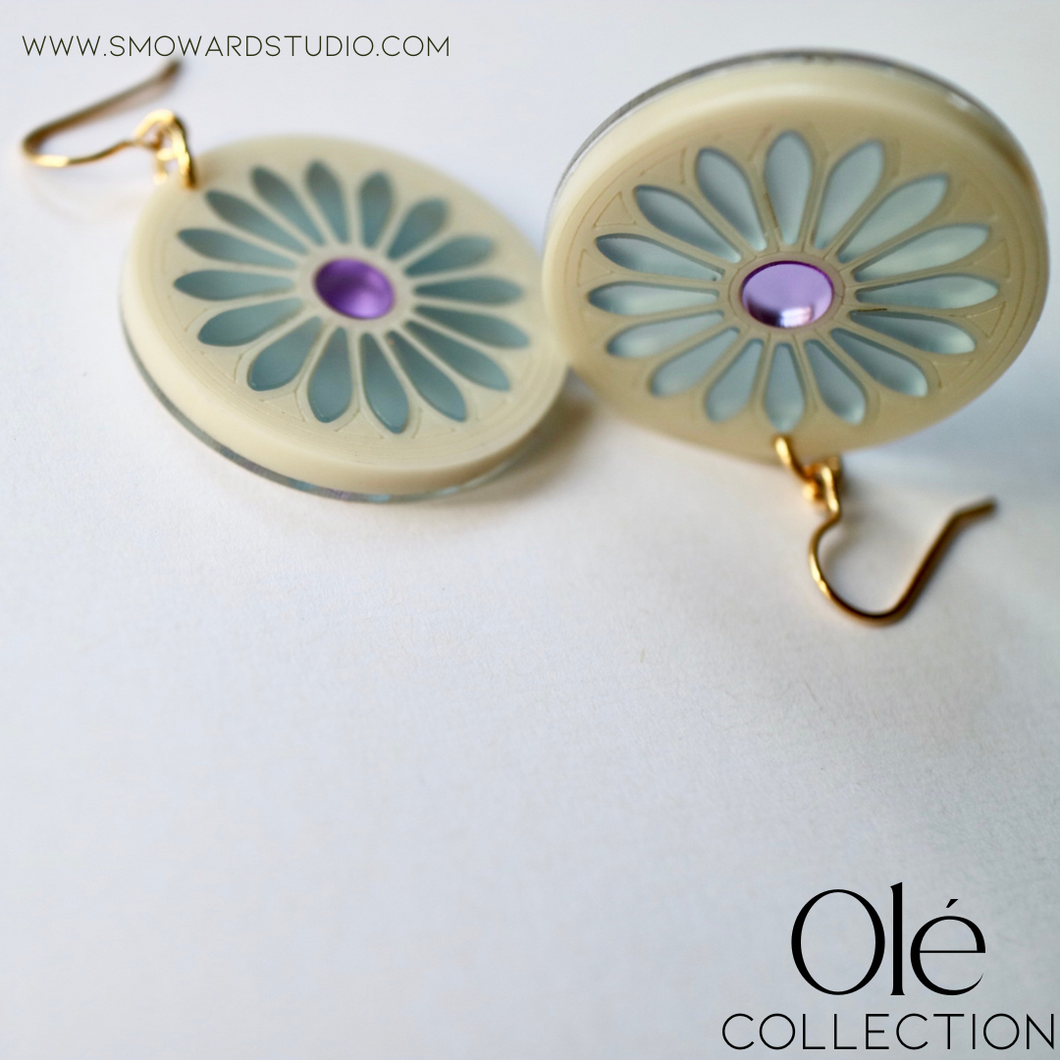 Sagrada Familia Window Flower earrings
