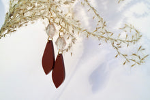 Load image into Gallery viewer, Fall minimalist pendants - blue or maroon
