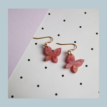 Load image into Gallery viewer, Dainty pink and shimmer butterflies
