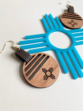 Load image into Gallery viewer, Zia Wood and Leather Earrings
