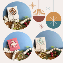 Load image into Gallery viewer, Boho Ornament - Simple Snowflake

