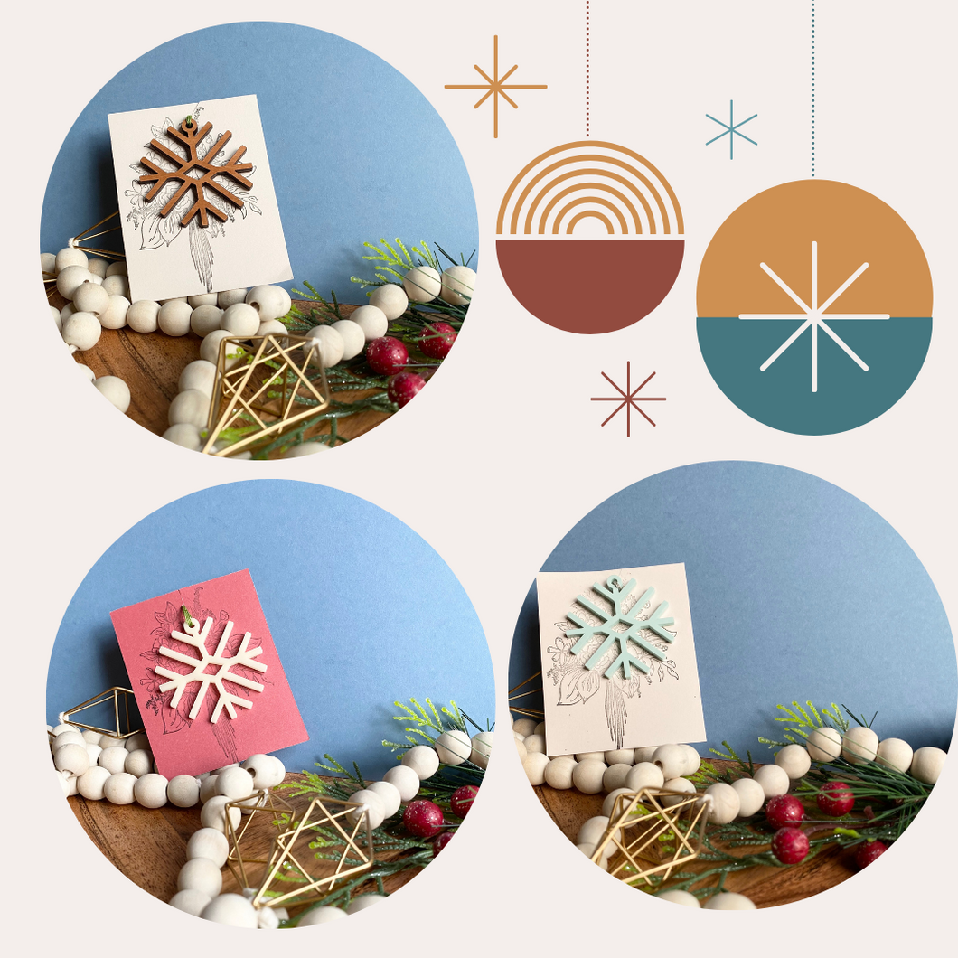Boho Ornament - Simple Snowflake